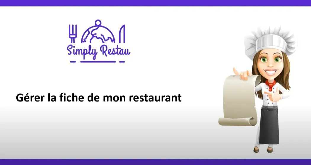 tutoriel gestion fiche restaurant